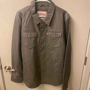 Levi’s Faux Leather Shirt Jacket - Men’s Large